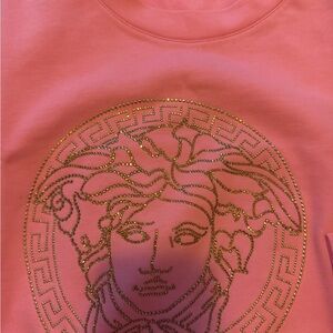 Versace Pink Top with Gold Accents